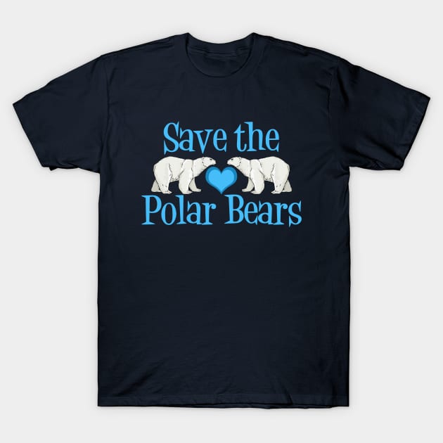Save the Polar Bears T-Shirt by epiclovedesigns